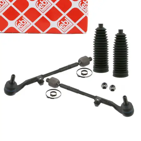 2x febi Spurstange + Kopf + Manschette f&uuml;r BMW 3er E90 E91 E92 X1 E84 xDrive vorne