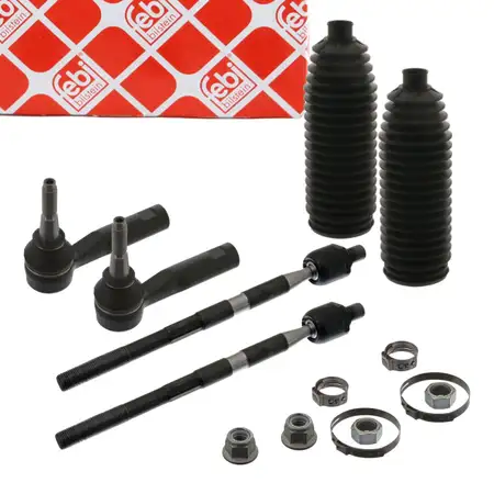 2x febi Spurstange + Spurstangenkopf + Manschette f&uuml;r OPEL Astra H J bis Fgst. vorne