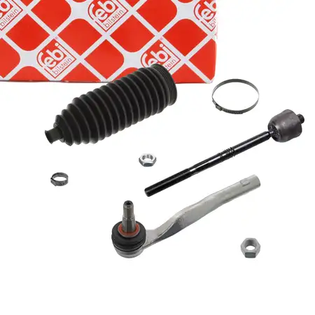 febi 102756 Tie rod + end piece + boot for MERCEDES-BENZ W212 S212 X204, front left
