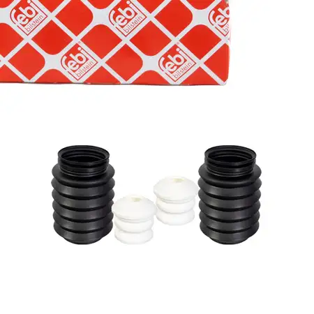febi 180256 Staubschutz Dreckschutz + Anschlagpuffer Satz f&uuml;r MINI R55 R56 R57 R58 vorne