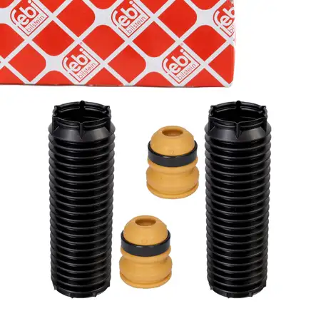 febi Staubschutz + Anschlagpuffer Satz f&uuml;r FORD Mondeo 4 Mk4 MIT Sportfahrwerk vorne