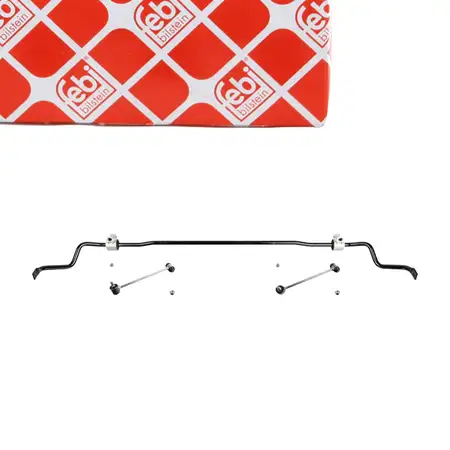 febi 171449 Stabilisator + 2x Koppelstange f&uuml;r MERCEDES-BENZ GLK-Klasse X204 Hinterachse