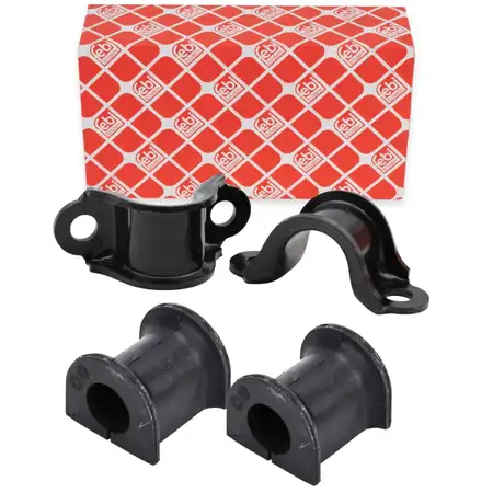2x febi Stabilisatorlager 24MM + Halterung f&uuml;r VW Multivan Transporter T5 T6 vorne