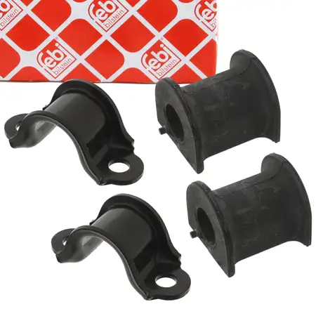 2x febi Stabilisatorlager 22mm + Halterung f&uuml;r VW California Multivan Transporter T5 vorne