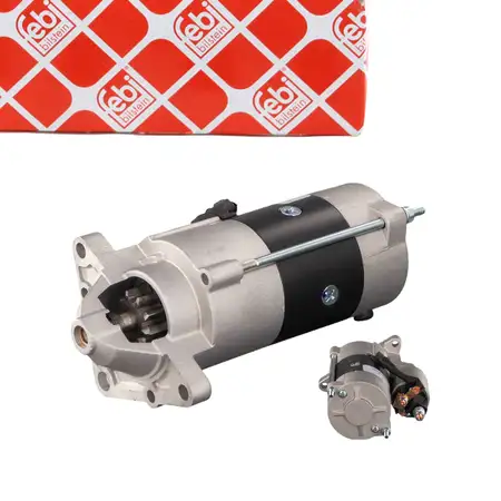 febi 101611 Anlasser Starter 12V 22 kW f&uuml;r RENAULT Master 2 JD ED 2.5D 2.8 dTI 7701067297