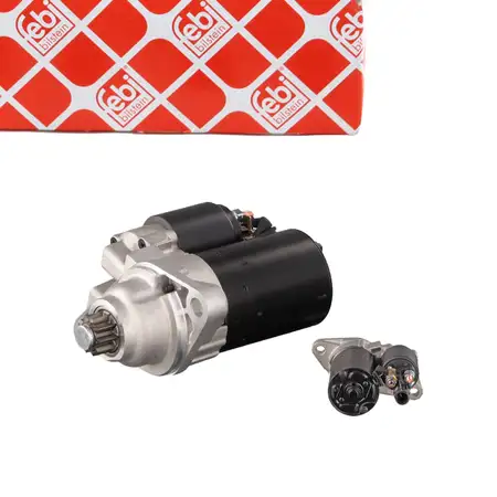 febi Anlasser Starter 12V 11 kW f&uuml;r VW Golf 5 6 Polo 9N AUDI A3 8P 8X SEAT Ibiza 3 1.2 1.4