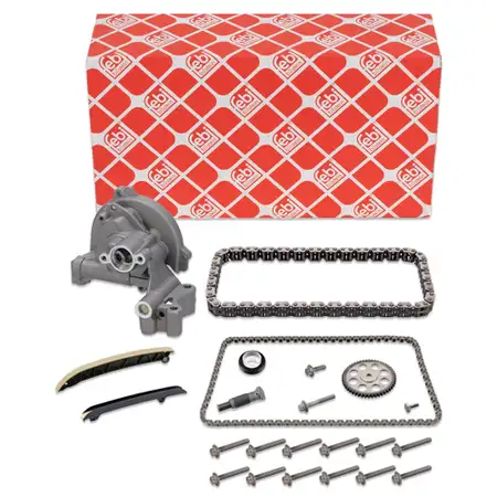 febi Motor + &Ouml;lpumpe Steuerkettensatz f&uuml;r VW Golf 6 Polo 5 Touran 1.2 TSI bis 11.2011