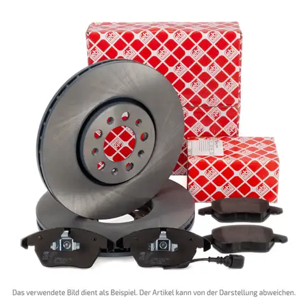 febi Bremsscheiben + Bel&auml;ge + Sensor f&uuml;r VW Transporter T4 PR-1LB ab Fgst. Sharan 7M vorne