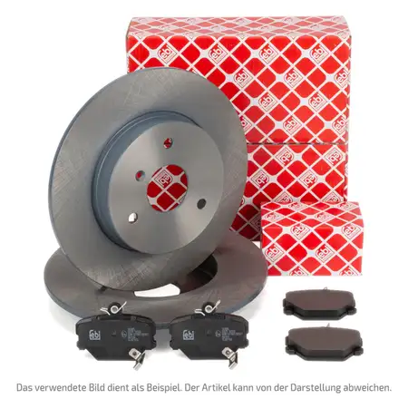 febi Bremsscheiben + Bel&auml;ge f&uuml;r FIAT Punto (176) (188) LANCIA Y (840) ab 07.1997 vorne