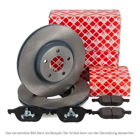 febi Bremsscheiben + Bremsbel&auml;ge f&uuml;r RENAULT Clio 4 Kangoo Rapid Zoe BFM_ DACIA vorne