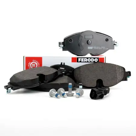 FERODO FDB4433 Bremsbel&auml;ge + Wako f&uuml;r VW Golf 7 8 Passat B8 AUDI A3 8V Q2 Q3 TT vorne