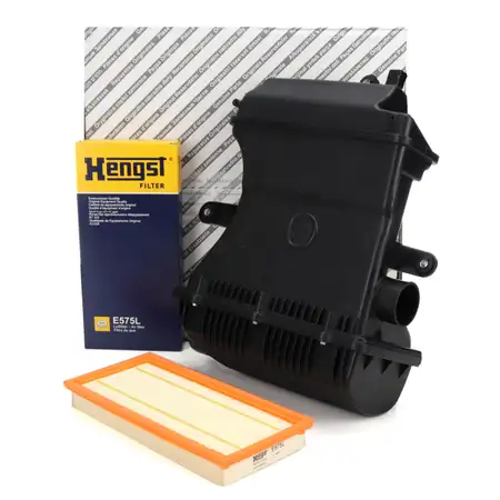 ORIGINAL Luftfiltergeh&auml;use + HENGST Luftfilter f&uuml;r FIAT Grande Punto 1.4 16V bis 09.2008