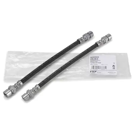 2x FTE 9240004 Bremsschlauch f&uuml;r VW K&auml;fer Bulli T1 1500,1600 PORSCHE 914 hinten 211611775B