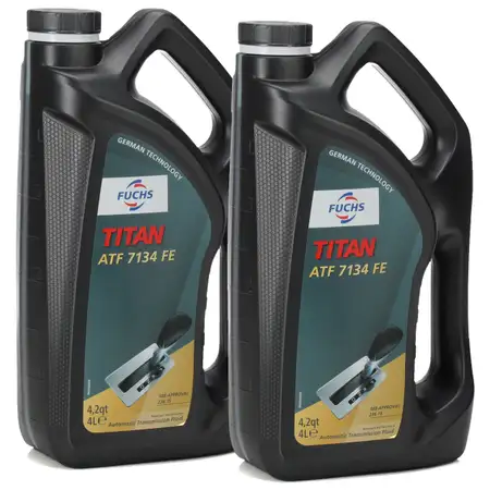 8L 8 liters FUCHS TITAN ATF 7134 FE Automatic Transmission Fluid MB 236.15