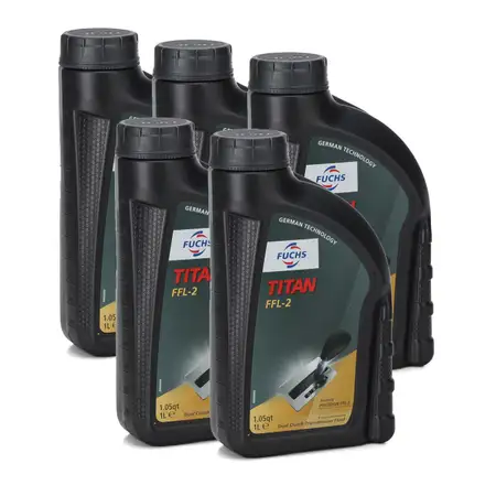 5L 5 Liter FUCHS TITAN FFL-2 Getriebe&ouml;l Doppelkupplungsgetriebe f&uuml;r VAG 6-&amp;7-Gang