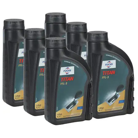 6L 6 Liter FUCHS TITAN FFL-3 Getriebe&ouml;l Doppelkupplungsgetriebe f&uuml;r MERCEDES 7G MB 236.24