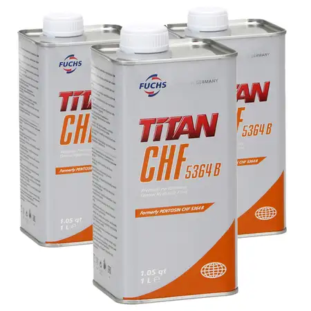 3L 3 Liter FUCHS Pentosin TITAN CHF 5364B Hydraulik&ouml;l Zentralhydraulik&ouml;l f&uuml;r MB 344.0