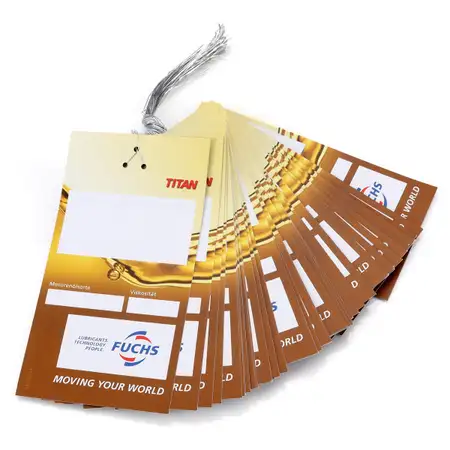 50x FUCHS &Ouml;lzettel &Ouml;lwechselanh&auml;nger &Ouml;lanh&auml;nger &Ouml;ldienstzettel Serviceanh&auml;nger