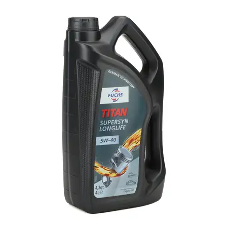 4L FUCHS TITAN SUPERSYN LONGLIFE 5W-40 Motor&ouml;l BMW LL-01 VW 502/505.00 MB 229.5