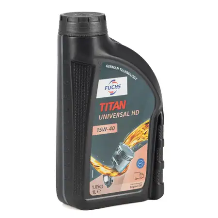 1L 1 Liter FUCHS TITAN UNIVERSAL HD 15W-40 Motor&ouml;l &Ouml;l ACEA A3/B3 SPI SL MB 229.1
