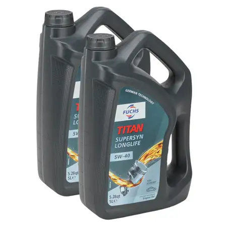 10L 10 Liter FUCHS TITAN SUPERSYN LONGLIFE 5W-40 Motor&ouml;l BMW LL-01 VW 502/505.00 MB 229.5