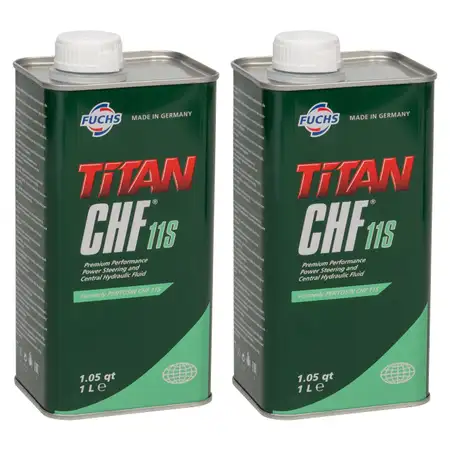 2L 2 Liter FUCHS Pentosin TITAN CHF 11S Hydraulik&ouml;l Servolenkungs&ouml;l f&uuml;r BMW MERCEDES OPEL