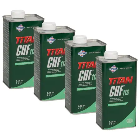 4L 4 Liter FUCHS Pentosin TITAN CHF 11S Hydraulik&ouml;l Servolenkungs&ouml;l f&uuml;r BMW MERCEDES OPEL