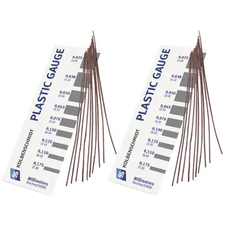 2x KOLBENSCHMIDT 120000417001 Plastigage Messstreifen Lagerspiel Hauptlager 0,025-0,175mm