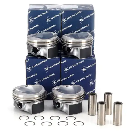 4x KOLBENSCHMIDT Kolben f&uuml;r VW Passat B6 A3 8P A4 B8 8T Leon Octavia 1.8 TFSI 06H107065BK