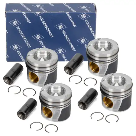 4x KOLBENSCHMIDT Kolben &Oslash; 83 mm STD f&uuml;r MERCEDES W204 W205 W212 10/C253 W166 X204 OM651