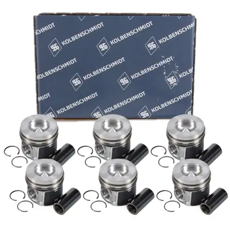 6x KOLBENSCHMIDT 41268600 Kolben f&uuml;r BMW E90-93 F30/31 F32-36 F10/11 F01 N57 11257805329