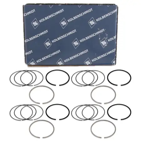 4x KOLBENSCHMIDT 800073510000 Kolbenringsatz BMW E81-88 E46 E90-93 E60 Z4 N46 11257562457