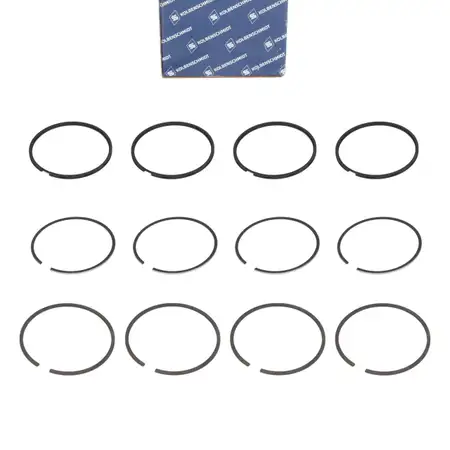 4x KOLBENSCHMIDT 800002411000 Kolbenringsatz f&uuml;r BMW 1500-2000 E21 E30 E12 M10 11251261130