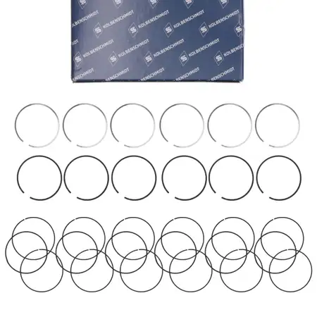 6x KOLBENSCHMIDT 800115210000 Kolbenringsatz f&uuml;r BMW 1er 3er 5er 7er N52 N53 11257559434
