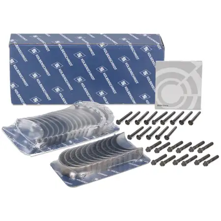 KOLBENSCHMIDT Kurbelwellen + Pleuellagersatz + ORIGINAL Schrauben f&uuml;r BMW 3er 5er 7er N57