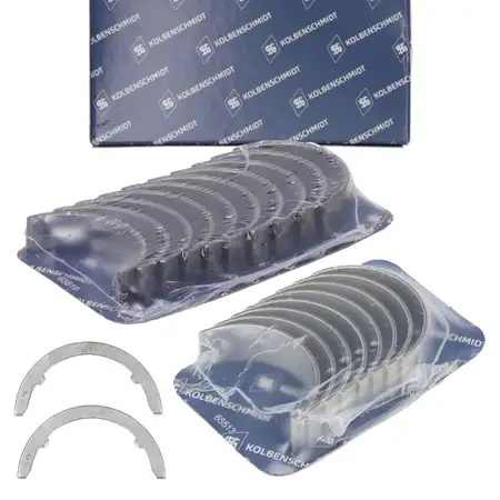 KOLBENSCHMIDT Crankshaft + Connecting Rod Bearing Set + Thrust Washer for VW Golf 7 8 GTI / R