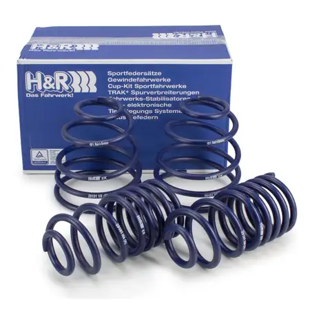 H&amp;R 29168-1 35/35MM Tieferlegungsfedern f&uuml;r PORSCHE Boxster Cayman (987) vorne + hinten
