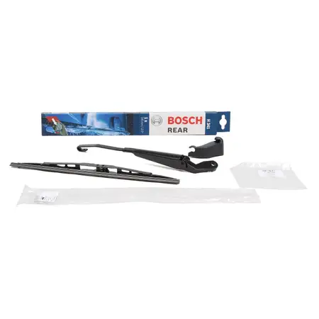AIC Heckwischerarm + Kappe + BOSCH Heckwischer H341 f&uuml;r VW Golf 3/Variant 1.4 1.6