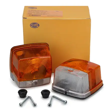 2x HELLA 2BE003014-251 Blinkleuchte f&uuml;r CASE IH CLAAS DAF FAUN FENDT JOHN DEERE