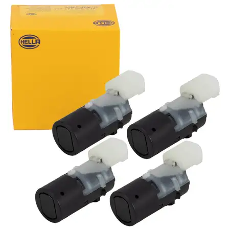 4x HELLA 6PX358141-231 Einparksensor Parksensor Einparkhilfe f&uuml;r BMW hinten 66216902180