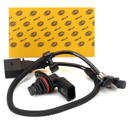 HELLA Nockenwellen + Kurbelwellensensor f&uuml;r VW Golf 4 Lupo Polo 6N2 1.0 1.4 1.6 16V/GTi