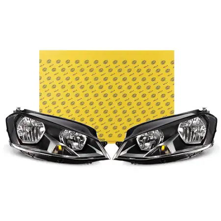 2x HELLA H7/H15 HALOGEN Scheinwerfer Hauptscheinwerfer f&uuml;r VW Golf 7 bis 11.2016