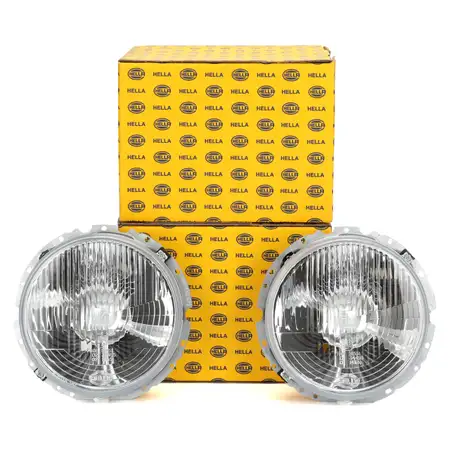 2x HELLA 1A8003060551 HALOGEN H4 Scheinwerfer f&uuml;r VW Golf 1 K&auml;fer ab 08.1973 Bulli Caddy