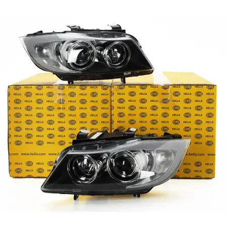 2x HELLA BI-XENON Hauptscheinwerfer f&uuml;r BMW 3er E90 E91 bis 09.2008 links + rechts