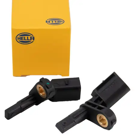 2x HELLA ABS Sensor Raddrehzahl f&uuml;r VW Golf 5 6 7 Passat B6 B7 Tiguan T5 T6 vorne/hinten