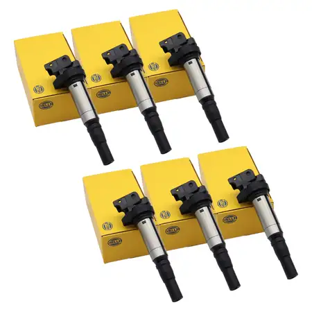 6x HELLA 5DA358057-081 Z&uuml;ndspule f&uuml;r BMW 1er 2er 3er 4er 5er X1 X3 X5 X6 Z4 M54 S54 N51-55