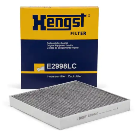 HENGST E2998LC Innenraumfilter Aktivkohle f&uuml;r VW Golf 7 8 Passat B8 AUDI A3 8V 8Y Q2 GA Q3