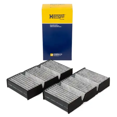 HENGST E3909LC-2 Innenraumfilter Aktivkohle Satz f&uuml;r MERCEDES X166 W166 C292