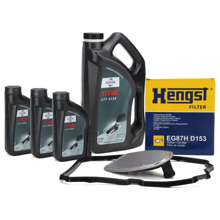 HENGST Getriebefilter + 7L FUCHS Getriebe&ouml;l 5-Gang 722.6 Automatik f&uuml;r MERCEDES