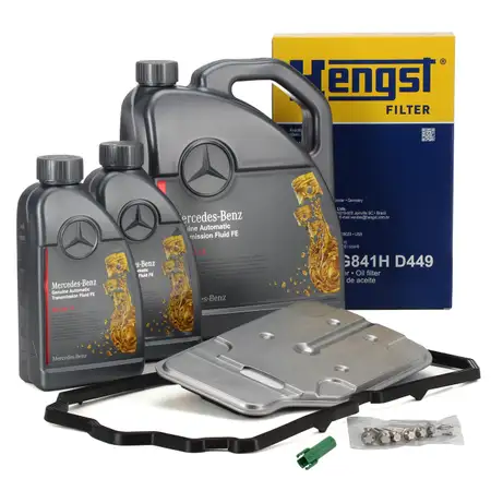 HENGST Getriebefilter Satz + 7L ORIGINAL Getriebe&ouml;l f&uuml;r MERCEDES 7-Gang 722.9